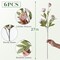 6 PCS Beige Artificial Peony Branches with Stems, 27” Faux Silk Peonies for Vase, Bulk Fake Flowers for DIY Bouquets, Wedding Centerpieces, Table Arrangements, Bridal Shower & Home Decor